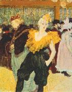 Henri de toulouse-lautrec The clown Cha U Kao at the Moulin Rouge USA oil painting artist